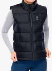 Kamizelka ocieplana damska Haglofs Puffy Mimic Vest. Czarne kamizelki damskie Haglöfs, s, z materiału. Za 668.75 zł.