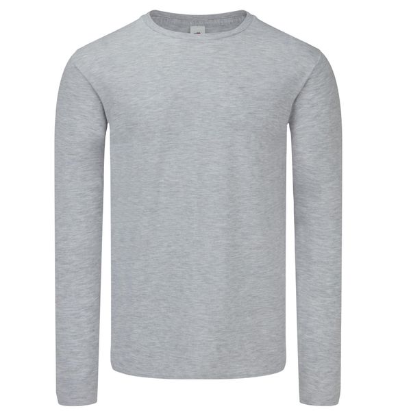 Koszulka Unisex Dla Dorosłych Iconic Heather. Szare bluzki damskie Fruit of the Loom, m, bez wzorów, sportowe, bez kołnierzyka, bez ramiączek. Za 53.99 zł.