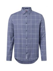 Tommy Jeans koszula w kratę Mężczyźni Regular Fit Bawełna niebieski, M. Niebieskie koszule męskie Tommy Jeans, m, bez wzorów, z bawełny, bez kołnierzyka, bez ramiączek. Za 199.95 zł.