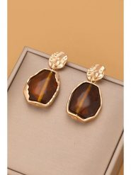 Atelier MIU Pozłacane kolczyki z elementami ozdobnymi rozmiar: onesize. Żółte kolczyki damskie atelier MIU, pozłacane. Za 34.99 zł.