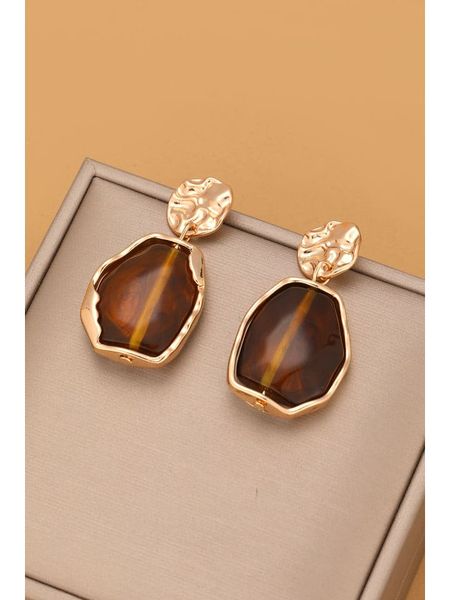 Atelier MIU Pozłacane kolczyki z elementami ozdobnymi rozmiar: onesize. Żółte kolczyki damskie atelier MIU, pozłacane. Za 34.99 zł.