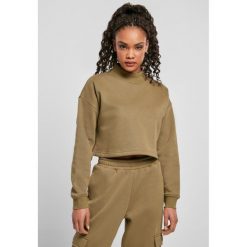Bluza damska Urban Classics cropped oversized high neck crew. Zielone bluzy bez kaptura damskie Urban Classics. Za 183.50 zł.