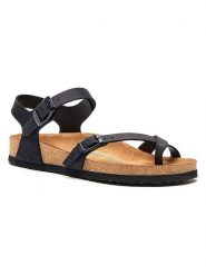 Comfortfusse Skórzane sandały w kolorze czarnym rozmiar: 40. Czarne sandały damskie Comfortfusse, bez wzorów, z materiału, bez obcasa. Za 239.99 zł.