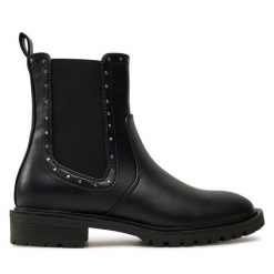 Sztyblety ONLY. Czarne botki damskie Only, bez obcasa, na płaskiej podeszwie, bez zapięcia. Za 239.99 zł.