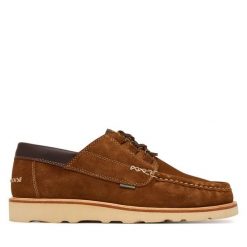 Półbuty Barbour. Brązowe półbuty męskie Barbour, bez zapięcia. Za 1,399.00 zł.