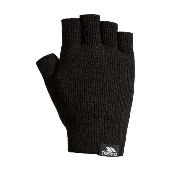 Rękawiczki Bez Palców Unisex Dla Dorosłych Dzianinowe Thinsulate Dita. Czarne rękawiczki męskie Trespass, bez wzorów, z dzianiny. Za 49.99 zł.