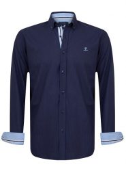 SIR RAYMOND TAILOR Koszula "Patty" - Regular fit - w kolorze granatowym rozmiar: L. Niebieskie koszule męskie Sir Raymond Tailor, l, bez wzorów, z bawełny, bez kołnierzyka, bez ramiączek. Za 136.13 zł.