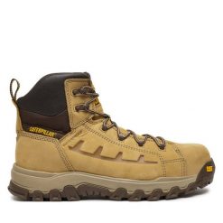 Trapery CAT Footwear. Żółte buty zimowe męskie CAT Footwear, bez zapięcia. Za 749.99 zł.