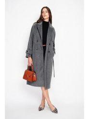 ASSUILI Płaszcz przejściowy w kolorze szarym rozmiar: 42. Szare płaszcze damskie Assuili, bez wzorów, z tkaniny, klasyczne. Za 292.89 zł.