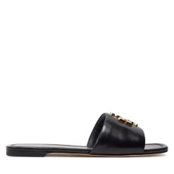 Klapki Tory Burch. Czarne klapki damskie Tory Burch, bez wzorów, bez obcasa. Za 1,299.00 zł.