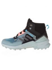 Adidas Botki trekkingowe "Terrex Swift R3 Gore-Tex" w kolorze antracytowo-błękitnym rozmiar: 39 1/3. Czarne obuwie trekkingowe damskie Adidas. Za 396.24 zł.