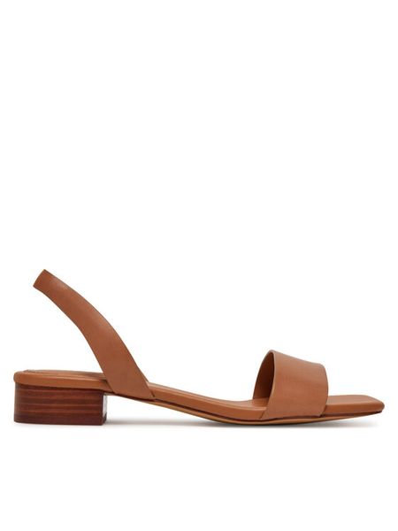 Aldo Sandały Dorenna 13578725 Brązowy. Brązowe sandały damskie Aldo, bez wzorów, ze skóry, bez obcasa, na płaskiej podeszwie. Za 259.99 zł.