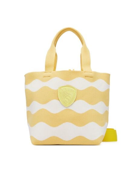 Blauer Torebka S6XSBASKET01/KNI Żółty. Żółte torebki klasyczne damskie Blauer, bez wzorów, z materiału, bez dodatków. Za 339.99 zł.