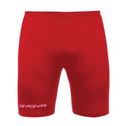 Spodenki piłkarskie termoaktywne dla dorosłych Givova Bermuda Skin czerwone. Czerwone szorty męskie Givova, bez kołnierzyka. Za 45.00 zł.