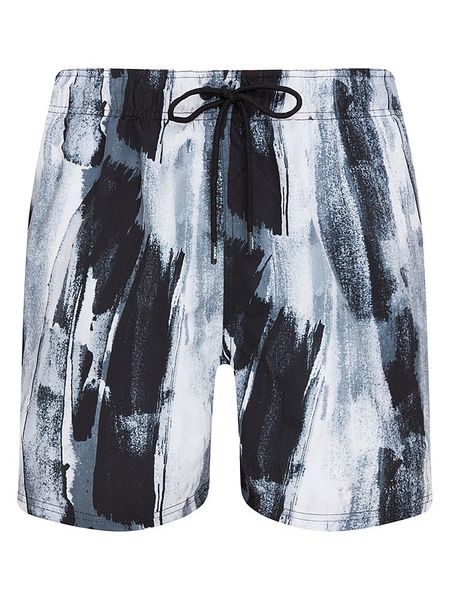 DKNY Szorty kąpielowe w kolorze czarno-błękitnym rozmiar: L. Czarne szorty sportowe męskie DKNY, l, z materiału, outdoorowe. Za 107.62 zł.