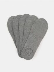 Skarpetki stopki 5 pack - szary. Szare skarpetki męskie Sinsay, bez wzorów. Za 15.99 zł.