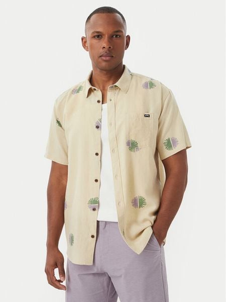 Billabong Koszula Cordoba 24A041510 Beżowy Regular Fit. Brązowe koszule męskie Billabong, m, bez wzorów, ze lnu, bez kołnierzyka, bez ramiączek. Za 269.99 zł.