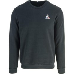 Bluza Le Coq Sportif Essential N4, Mężczyźni. Czarne bluzy bez kaptura męskie Le Coq Sportif, bez wzorów, z bawełny, sportowe, bez kołnierzyka, bez ramiączek. Za 390.00 zł.