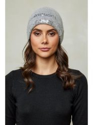 Soft Cashmere Czapka w kolorze szarym rozmiar: onesize. Szare czapki zimowe damskie Soft Cashmere, ze skóry. Za 160.96 zł.