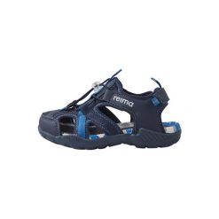 Sandały Reima Hiekalla. Niebieskie obuwie trekkingowe damskie Reima, bez wzorów, bez obcasa. Za 209.99 zł.