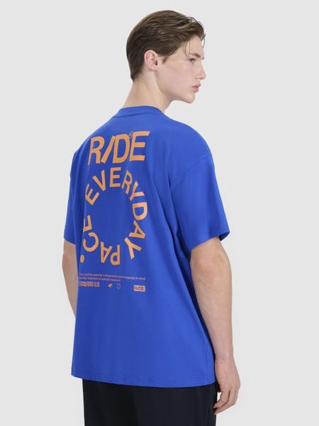 T-shirt oversize z nadrukiem męski 4F 4FWSS25TTSHM1979. Czarne t-shirty męskie 4f, m, bez wzorów, z bawełny, bez kołnierzyka. Za 57.99 zł.