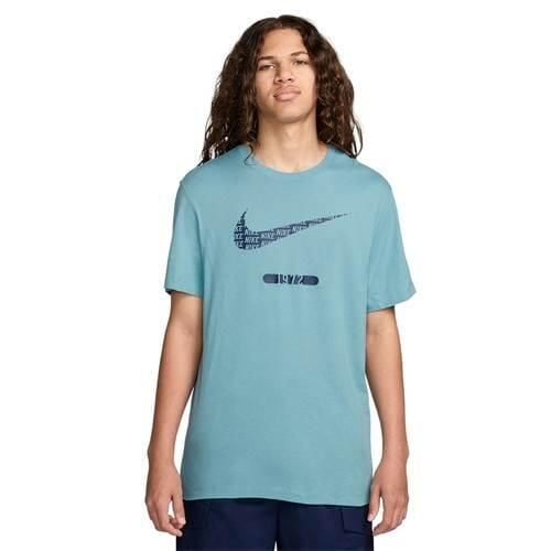 Koszulka sportowa męska Nike 6 Swoosh. Niebieskie t-shirty sportowe męskie Nike, m, bez ramiączek. Za 207.00 zł.