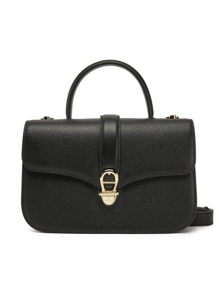 Aigner Torebka 133051 Czarny. Czarne torebki klasyczne damskie Aigner, bez wzorów, ze skóry, bez dodatków. Za 2,139.00 zł.