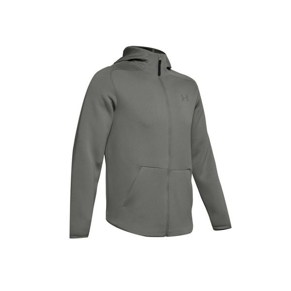 Bluza z kapturem Under Armour MOVE FULL ZIP. Zielone bluzy sportowe męskie Under Armour, xs, z materiału. Za 408.10 zł.