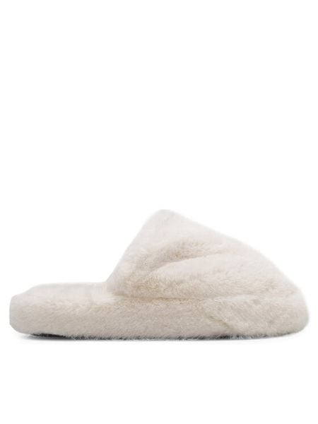 DeeZee Kapcie DE-10 Beżowy. Brązowe kapcie damskie DeeZee, z materiału. Za 79.99 zł.