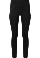 Damskie legginsy Endurance Tarole. Czarne legginsy sportowe damskie Endurance, bez wzorów, z materiału, do biegania. Za 179.50 zł.