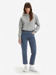 Levi´s Dżinsy - Regular fit - w kolorze granatowym rozmiar: W26/L30. Niebieskie jeansy damskie z podwyższonym stanem. Za 194.61 zł.