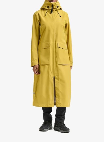 Płaszcz damski Didriksons Nadja Parka Long 4. Żółte kurtki przeciwdeszczowe damskie Didriksons, l, bez wzorów. Za 825.50 zł.
