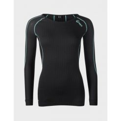 Koszulka termoaktywna damska Halti Ultra Cool Mesh LS. Czarne bielizna termoaktywna damska Halti, bez wzorów, z meshu. Za 269.99 zł.