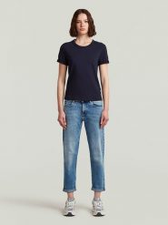 G-Star Dżinsy - Boyfriend fit - w kolorze niebieskim rozmiar: W31/L32. Niebieskie jeansy damskie G-Star, z podwyższonym stanem. Za 224.95 zł.