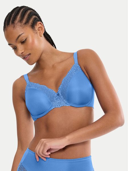 Triumph Biustonosz z fiszbiną Ladyform Soft 10224866 Niebieski. Niebieskie biustonosze Triumph, bez wzorów, z syntetyku. Za 159.99 zł.