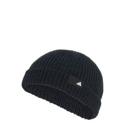 Czapka beanie Fisherman. Białe czapki męskie Adidas, bez wzorów, z dzianiny. Za 109.00 zł.