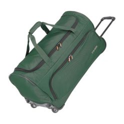 Torba podróżna travelite Basics L. Zielone torebki klasyczne damskie Travelite, bez wzorów, z materiału, duże, bez dodatków. Za 297.30 zł.