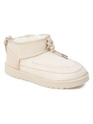 C'M Botki zimowe w kolorze beżowym rozmiar: 40. Brązowe botki damskie C'M, na zimę, bez obcasa, bez zapięcia. Za 108.99 zł.