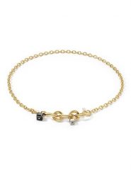 COEUR DE LION Naszyjnik z kryształami Swarovski - dł. 49 cm rozmiar: onesize. Czarne naszyjniki damskie COEUR DE LION, ze stali. Za 326.32 zł.