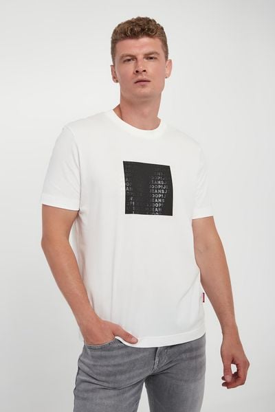 T-shirt męski Emilian JOOP! JEANS. T-shirty męskie Joop! Jeans, m, bez wzorów, z jeansu, bez kołnierzyka. W wyprzedaży za 223.30 zł.