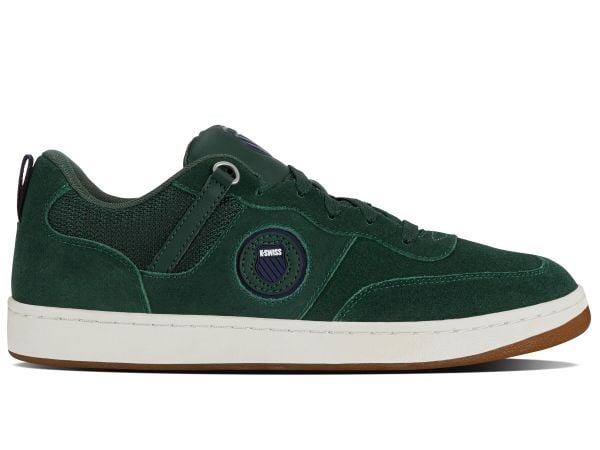 Sneakersy męskie K-Swiss K-Varsity SDE zamszowe buty sportowe tenisówki zielone. Zielone trampki i tenisówki męskie K-Swiss, bez wzorów, z materiału, bez zapięcia. Za 179.00 zł.