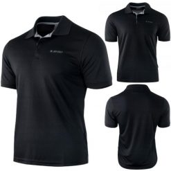 Koszulka Męska Hi-Tec Site. Czarne t-shirty sportowe męskie Hi-tec, m, bez ramiączek, do piłki nożnej. Za 63.60 zł.