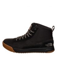 The North Face Skórzane botki "Lamirer" w kolorze czarnym rozmiar: 42,5. Czarne buty zimowe męskie The North Face, z materiału, bez zapięcia. Za 373.35 zł.