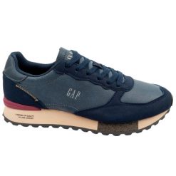 Buty sportowe męskie GAP Osaka granatowe sneakersy wygodne modne. Niebieskie buty sportowe na co dzień męskie GAP, z materiału, bez zapięcia, trekkingowe. Za 249.00 zł.