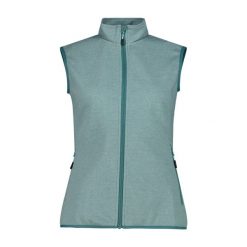 Kurtka bez rękawów na zamek dla kobiet CMP. Zielone kurtki damskie CMP, s, bez wzorów, bez kaptura. Za 263.50 zł.