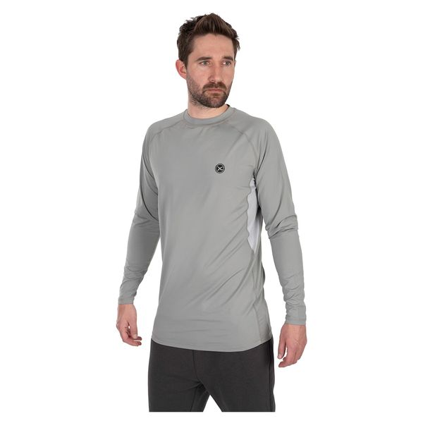 Koszulka Męska Wędkarska Long Sleeve Matrix Uv Protective T-Shirt. Szare koszulki męskie z długim rękawem MATRIX, m, bez wzorów, bez kołnierzyka. Za 144.99 zł.