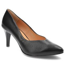 Czarne Czółenka Clasicco Eleganckie Buty Na Obcasie. Czarne czółenka damskie Clasicco, bez wzorów, ze skóry, bez obcasa, na obcasie. Za 299.00 zł.