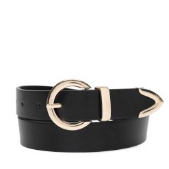 Pasek Damski Jenny Fairy. Czarne paski damskie Jenny Fairy, bez wzorów. Za 39.99 zł.