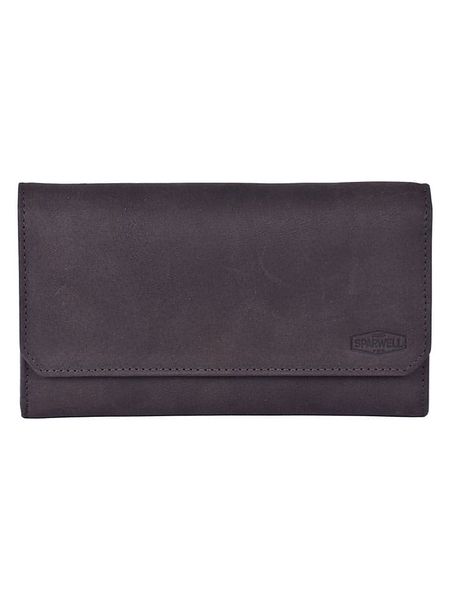 SPARWELL Skórzany portfel "Lucy" w kolorze brązowym - 19 x 11 x 2,5 cm rozmiar: onesize. Brązowe portfele męskie SPARWELL, bez wzorów, z materiału. Za 73.99 zł.