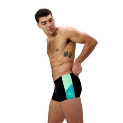 Spodenki Kąpielowe Męskie Speedo Divespl Asht. Czarne kąpielówki męskie Speedo, m, bez wzorów, z materiału, do pływania. Za 139.99 zł.